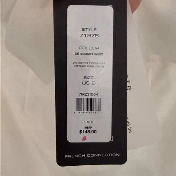 French Connection Off-White Ruffle Mini Dress - Picture 3 of 3